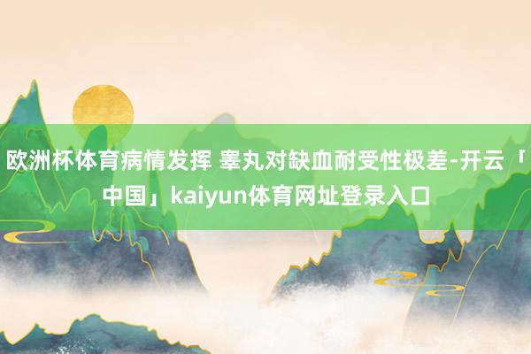 欧洲杯体育病情发挥 睾丸对缺血耐受性极差-开云「中国」kaiyun体育网址登录入口