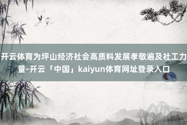 开云体育为坪山经济社会高质料发展孝敬遍及社工力量-开云「中国」kaiyun体育网址登录入口