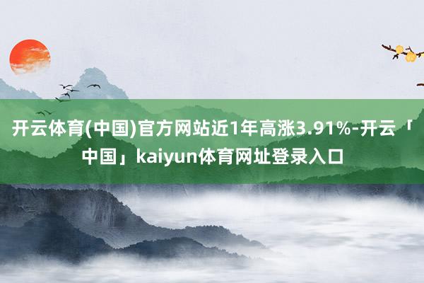 开云体育(中国)官方网站近1年高涨3.91%-开云「中国」kaiyun体育网址登录入口
