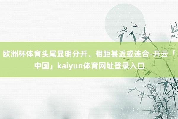 欧洲杯体育头尾显明分开、相距甚近或连合-开云「中国」kaiyun体育网址登录入口